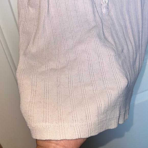 Brandy Melville Lilac Ribbed Henley Tank Top - Picture 5 of 6